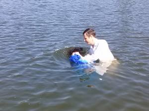 Момент крещения