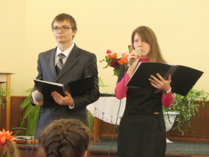 Ведущие Руслан Сокорев и Екатерина Ивашкив