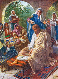 Иисус и женщина с алавастровым сосудом