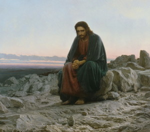Иисус в пустыне. И.Крамской