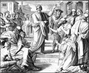 Павел проповедует в Афинах