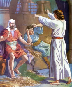 Иосиф истолковывает сны виночерпию и хлебодару