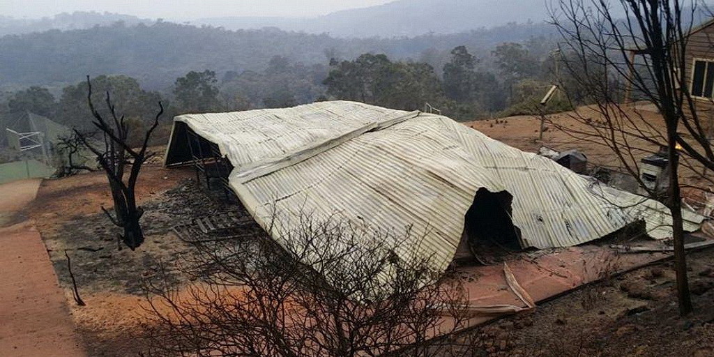 Адвентистский лагерь Логу Брук после лесного пожара в Западной Австралии. (Стив Кроуфорд / Adventist Record)