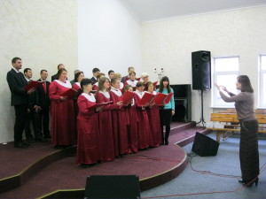 Поет Запорожский городской хор