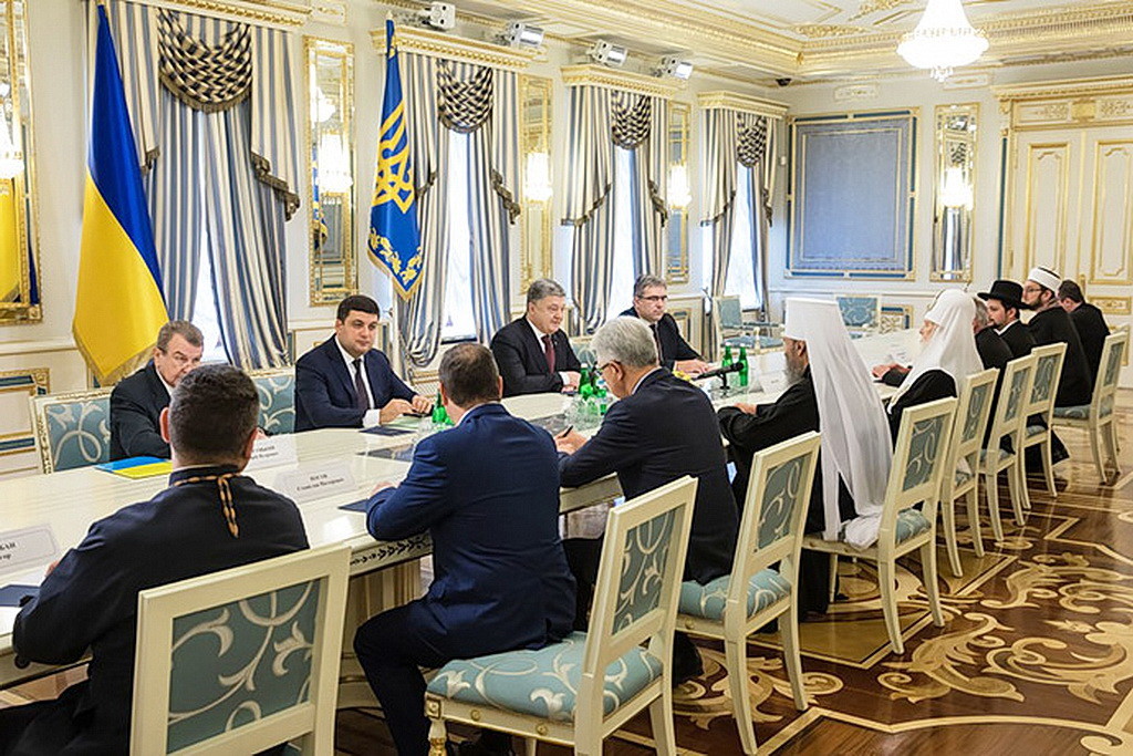 Президент Порошенко на встрече с представителями Совета Церквей Украины