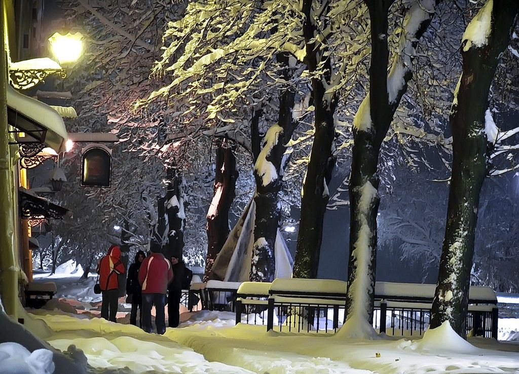 Холодная погода в Нови-Саде, втором по величине городе Сербии, не удержали посетителей. (tedNews фото)