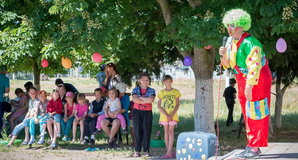 Детский праздник в селе Заречном