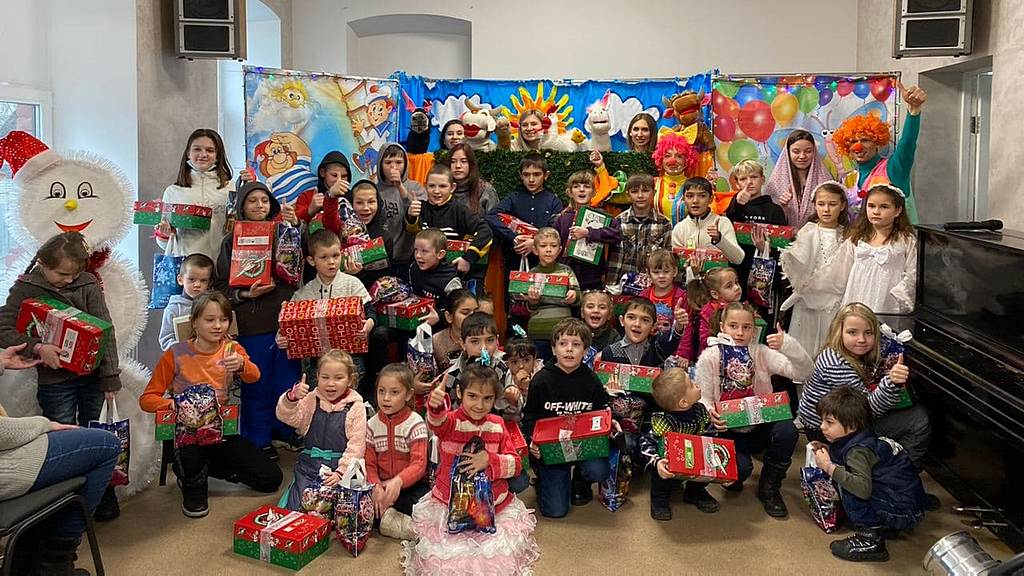 Детская рождественская программа собрала более 50 гостей в общине Славянска