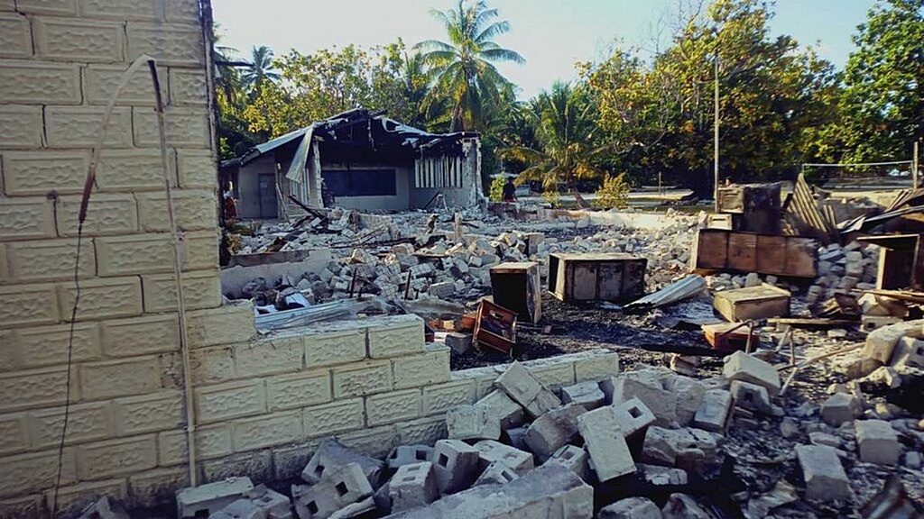 Последствия пожара в адвентистской средней школе Каума (фото: Adventist Record)
