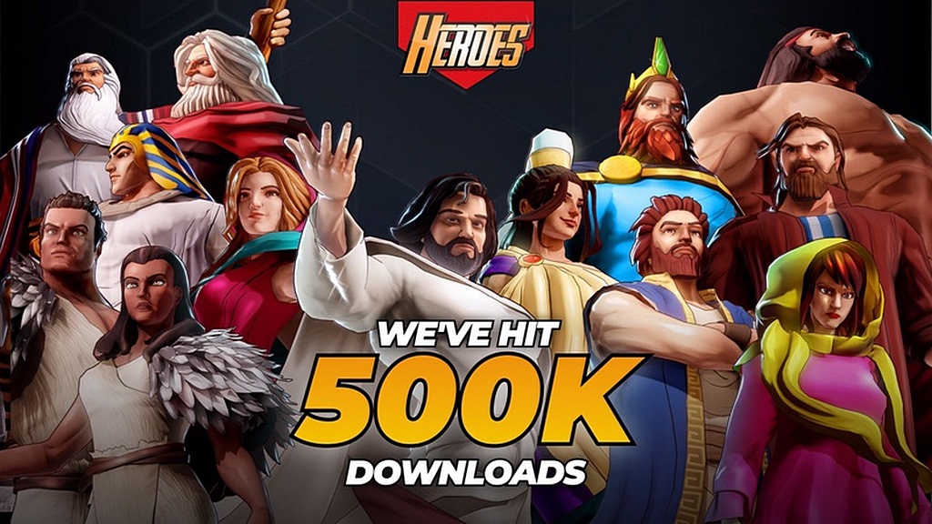 22 марта 2023 года игра Heroes: The Bible Trivia Game отметила свое 500 000-е скачивание. [Фото: Heroes]